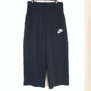 Nike CI1174-010 Rally Sport Casual Pants Black Wide Leg High Rise Athleisure L